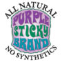 Purple Sticky Brand Logo All Natural No Synthetics